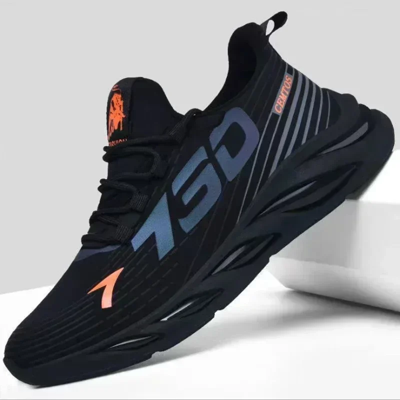 New Summer Mens Breathable Mesh Running Shoes Lightweight Sports Sneakers Fashion Trendy Brand
