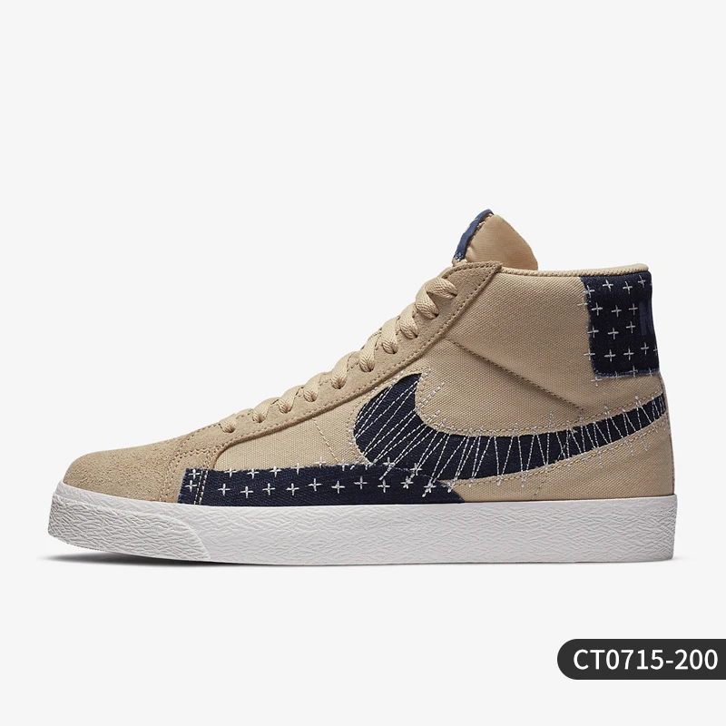 Nike Genuine New Season Unisex High-Top Blazer Casual Shoes CT0715-200