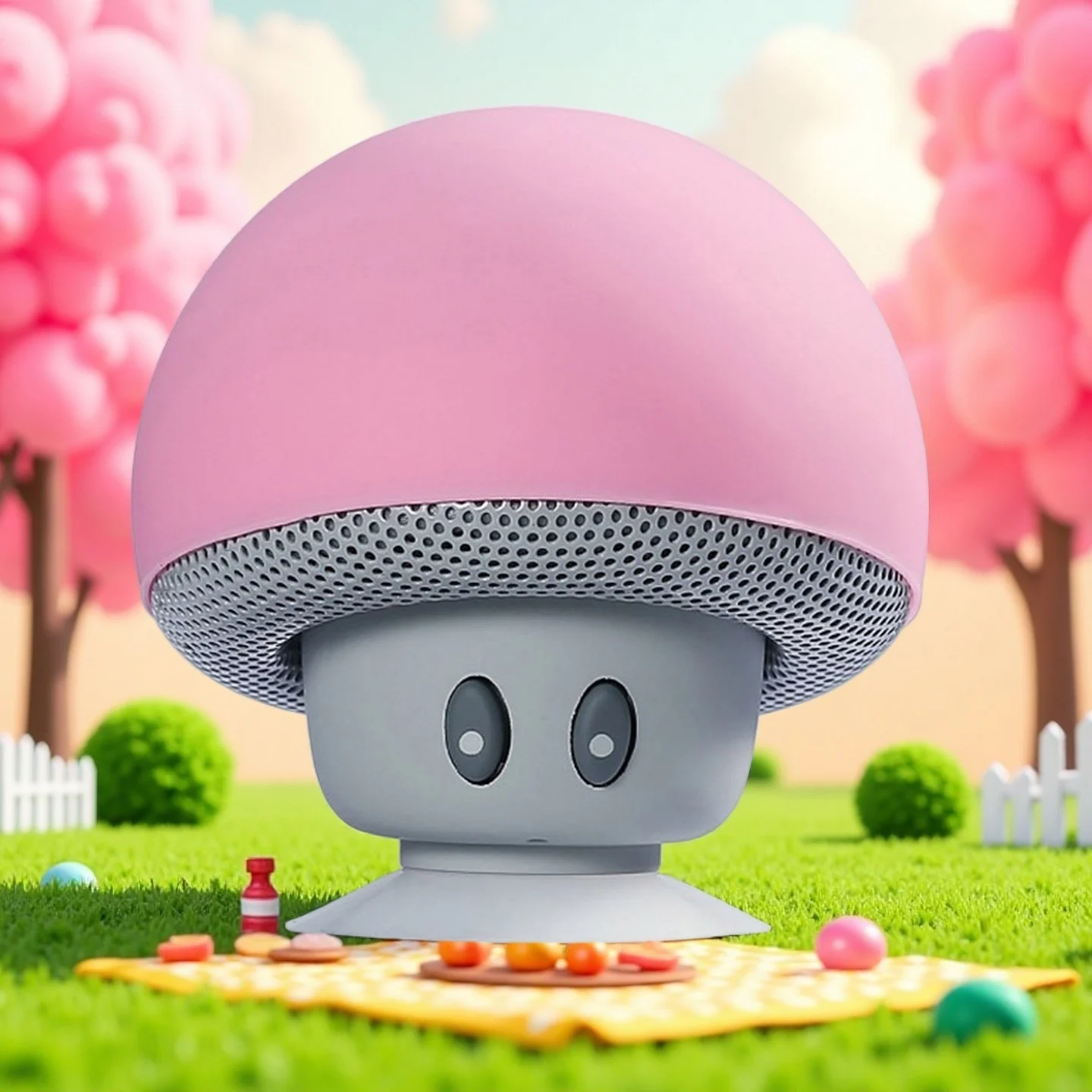 Bluetooth Mushroom Speaker Portable Subwoofer with Suction Cup Function