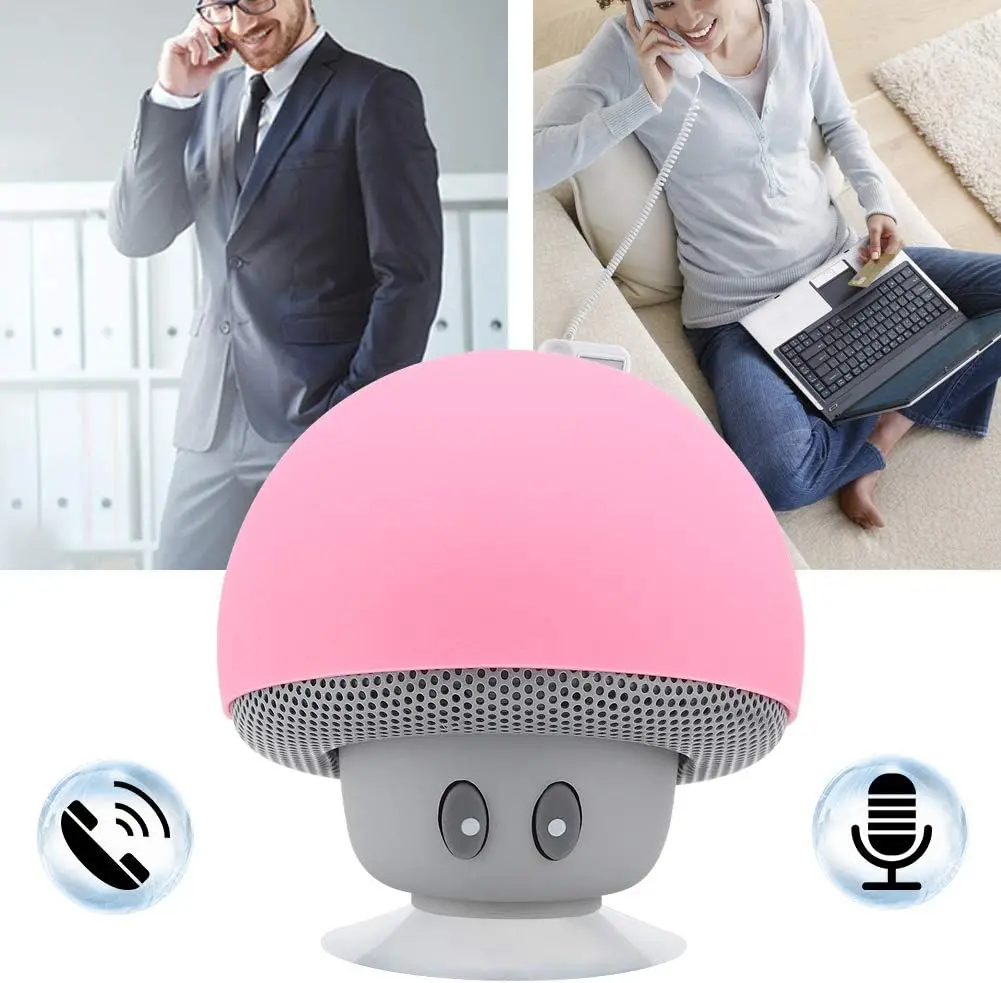 Bluetooth Mushroom Speaker Portable Subwoofer with Suction Cup Function