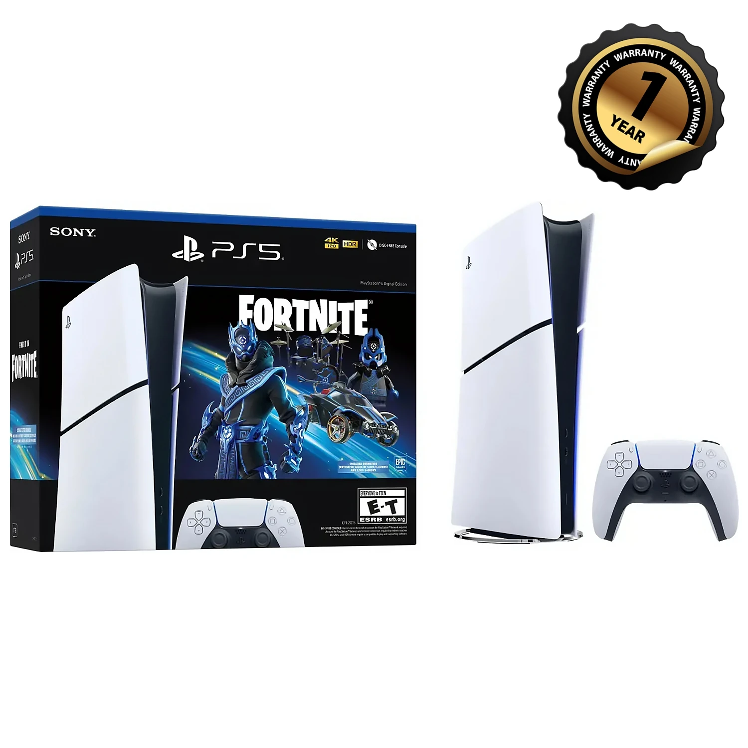 Playstation PS5 Console - Fortnite Cobalt Star Digital Edition/Disc Edition