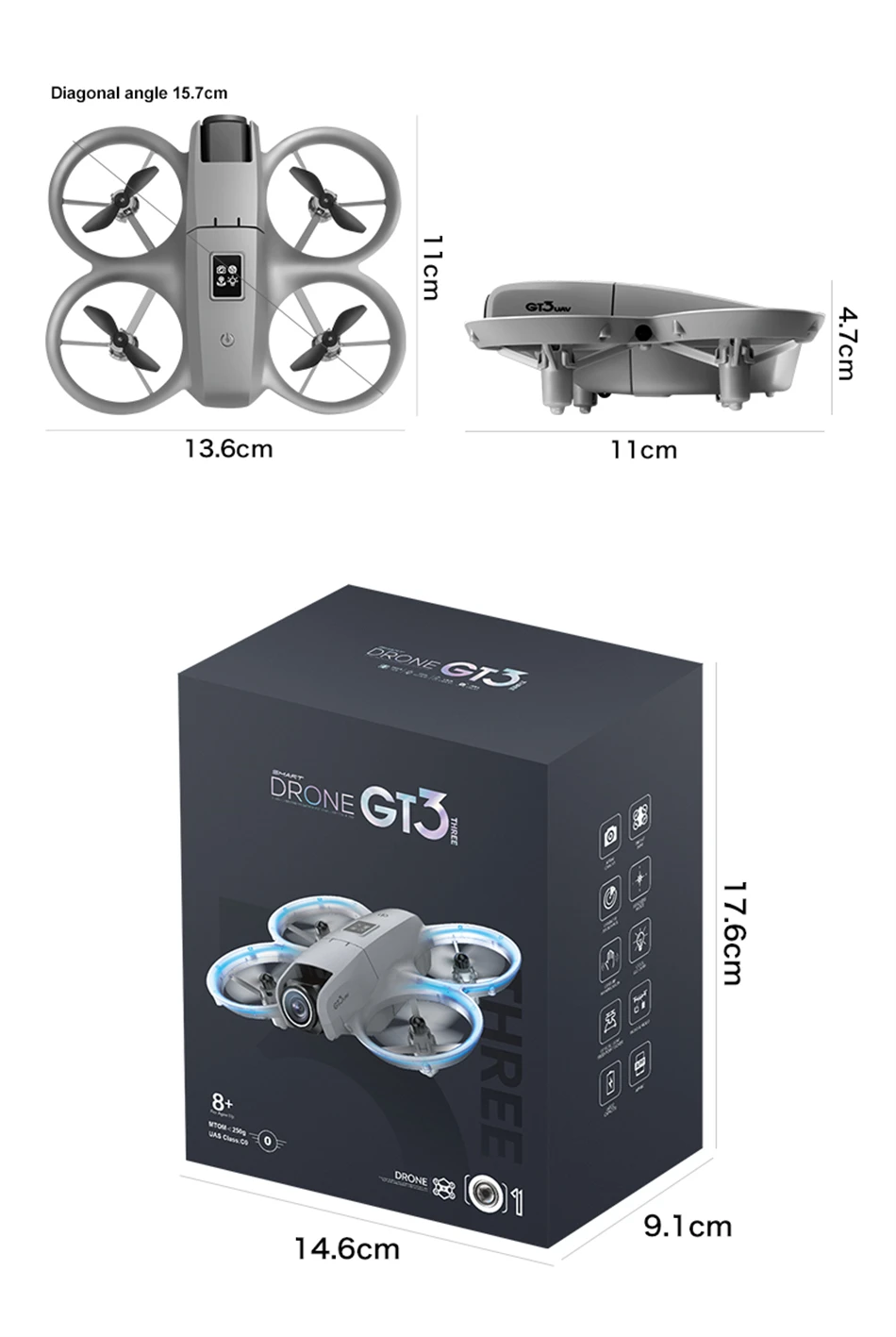 2026 GT3 MAX RC Drone 8K 5G Professional HD Aerial Photography Obstacle Avoidance Remote Control Aircraft Dual Camera Quadcopter