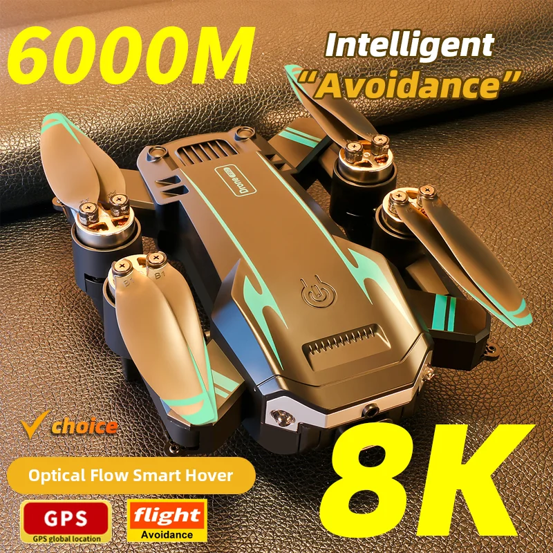 S6 5000M HD Camera GPS FPV WIFI 2025 NEW New Professional Foldable RC Aerial Drone Obstacle Avoidance Helicopter Toy Gifts