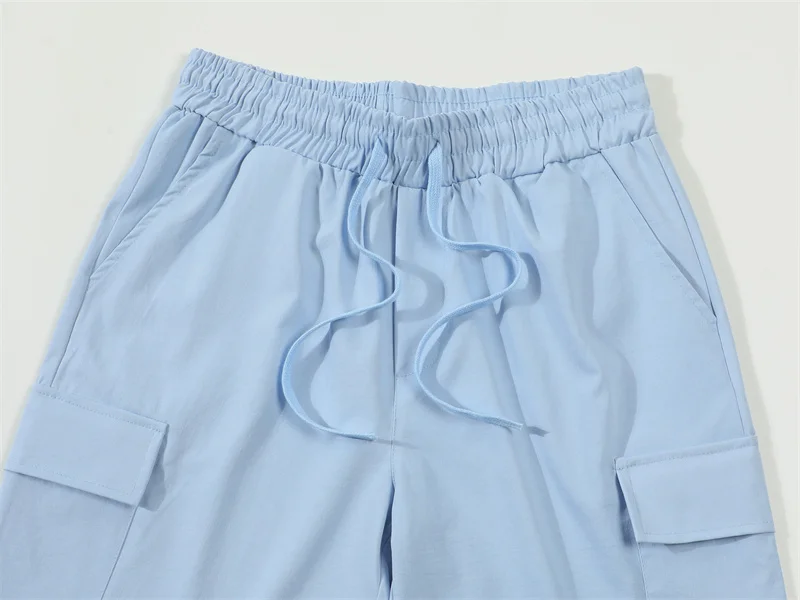 New Multi-Pocket sweatpants Men Shorts Summer cotton linen Comfortable Loose Cargo Short Pants Outdoor Casual Sports Beach Pants