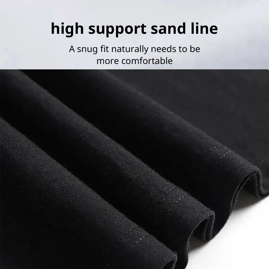 Summer Men's 100% Cotton High Quality Casual Sports Loose Oversized Funny Focus Print Round Neck Short Sleeved T-shirt Tops