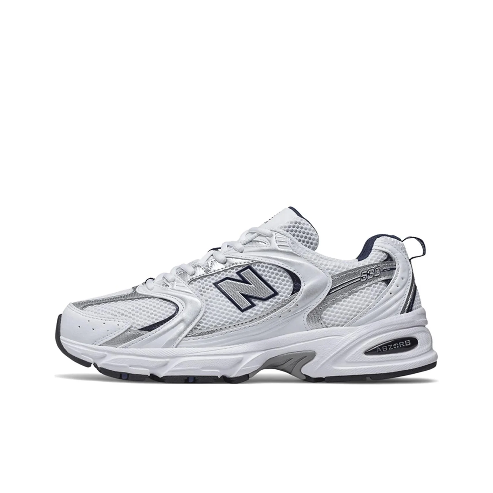 New Balance NB 530 Comfortable and Versatile Fabric Mesh Synthetic Leather Low cut Casual Running Shoes for Men and Women